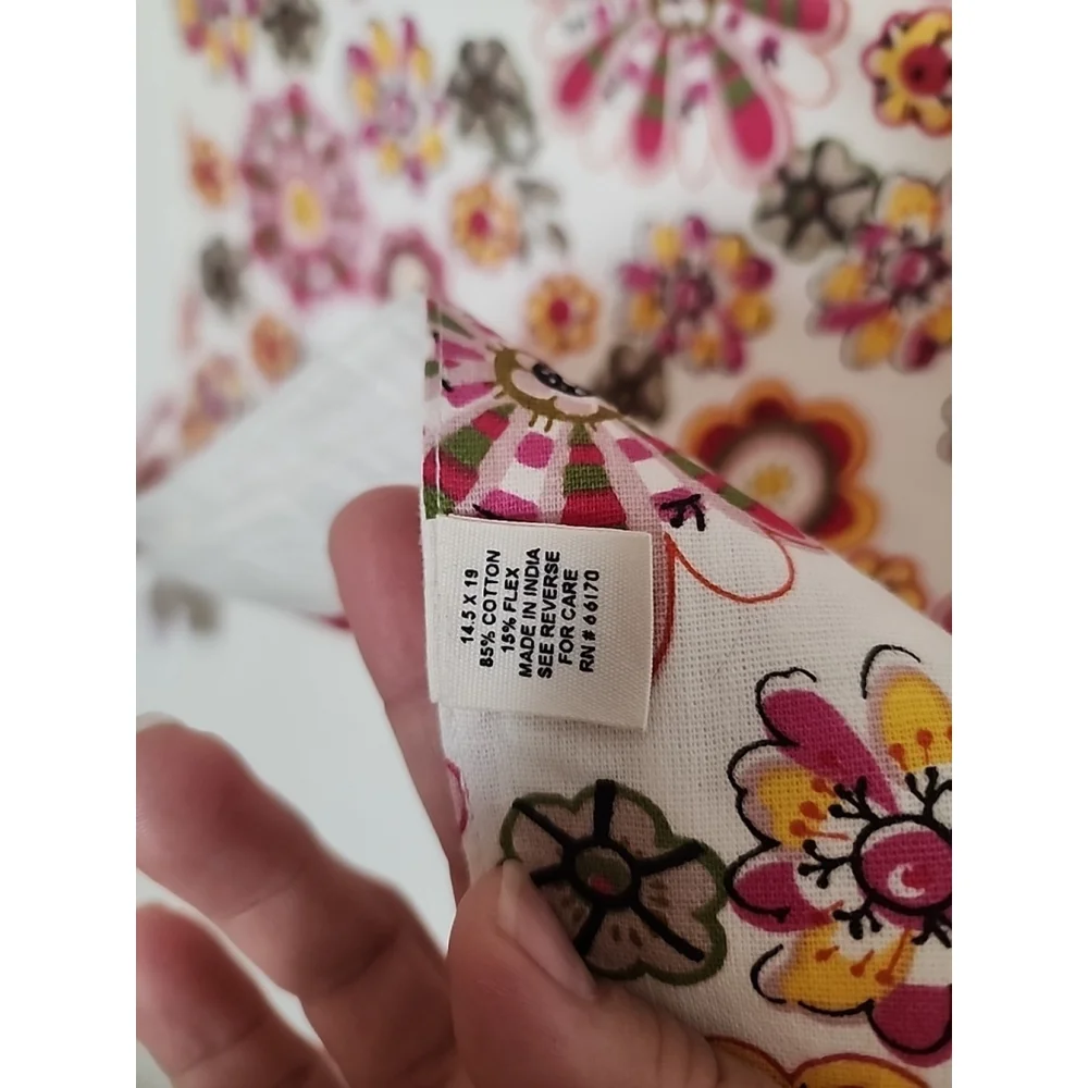 Anthropologie Floral Reversible Set Of Two Table Mats NWT